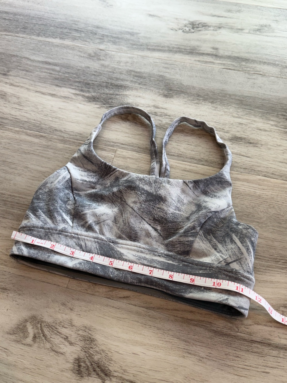 Lululemon Gray Marble Print Sports Bra - Women Intimates